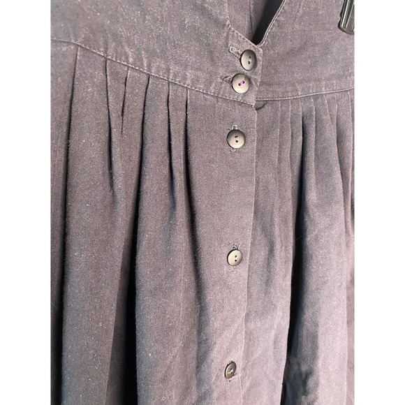 50s VINTAGE Highwaisted Black Circle Skirt - Picture 4 of 9